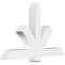 Ekena Millwork Redmond Architectural Grade PVC Gable Bracket, 60"W x 37 1/2"H x 6"D x 6"F, 15/12 Pitch GBP060X38X0606RED00 - alternate 1